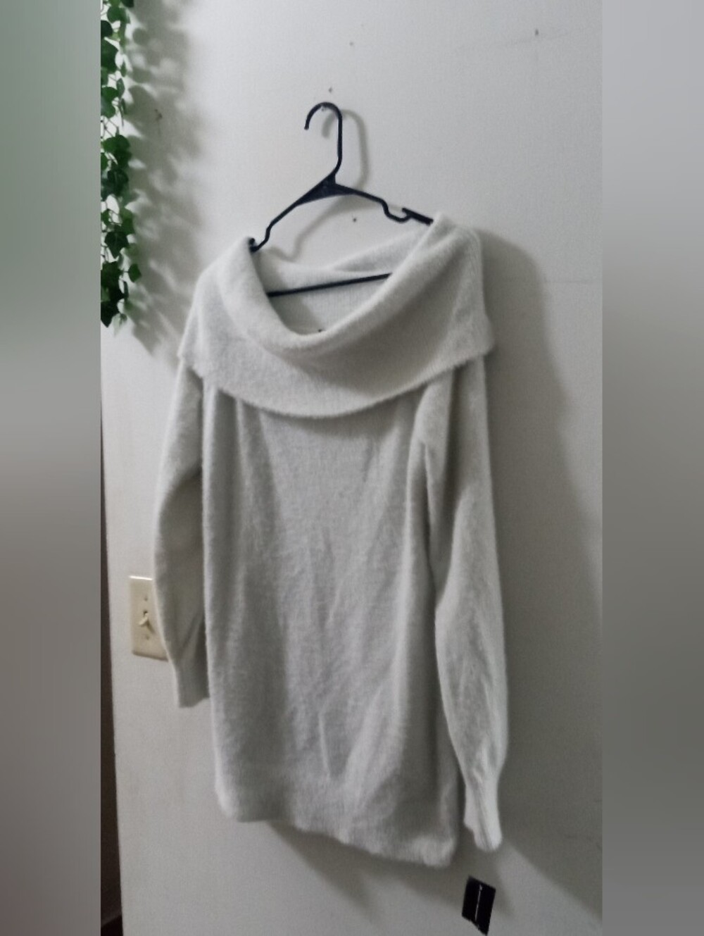 INC International Concepts Cream Off-Shoulder Cozy Sweater New